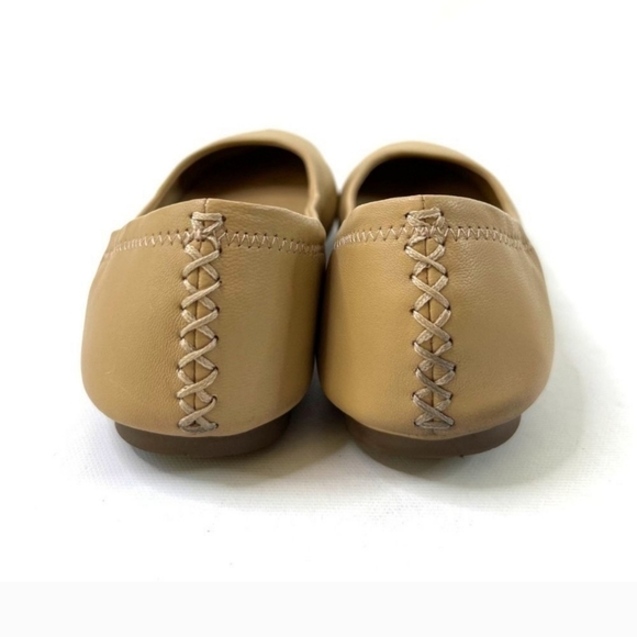 Lucky Brand Emmie Leather Ballet Flats Nude - 8 - Picture 3 of 9